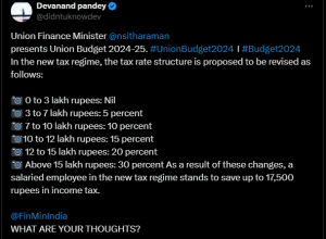 2024 का बजट नई इनकम टैक्स स्लैब और इससे होने वाले लाभ