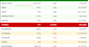 top gainers