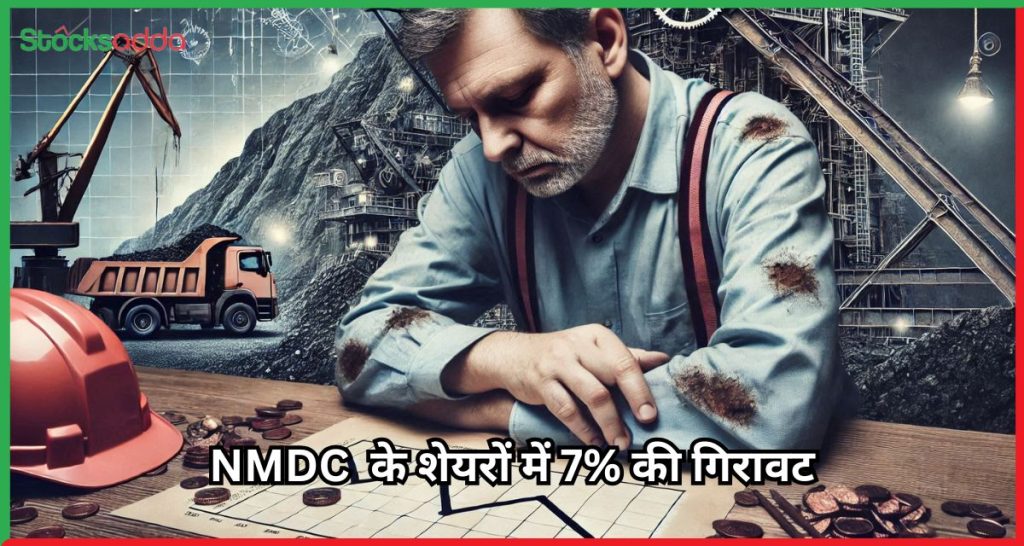 NMDC के शेयरों में 7% की गिरावट