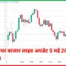  शेयर बाजार लाइव अपडेट 5 मई 2025