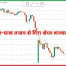 भारत-पाक तनाव से गिरा शेयर बाजार 